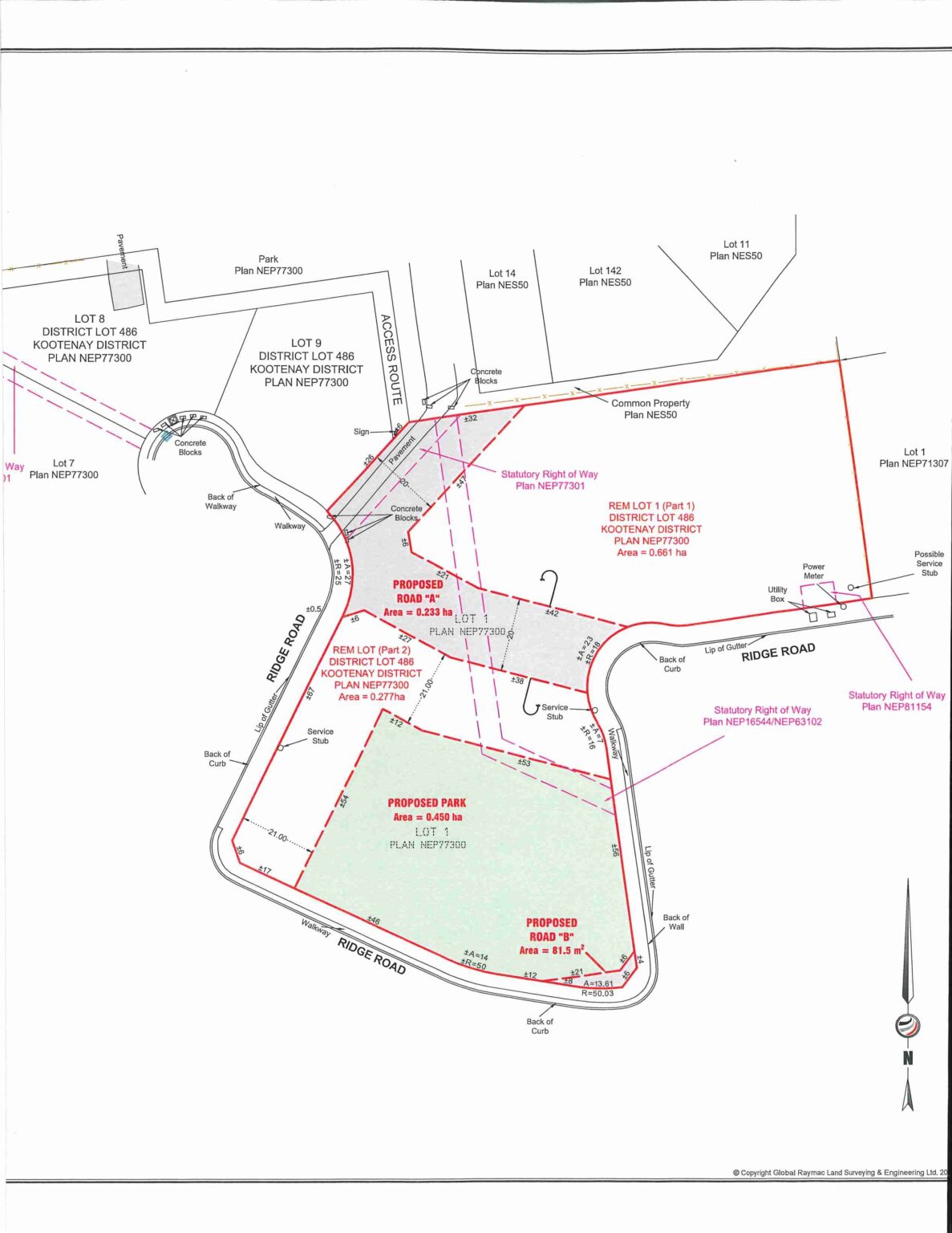 Radium Development Map Affordable Housing Development: Ridge Road - Village of Radium Hot Springs